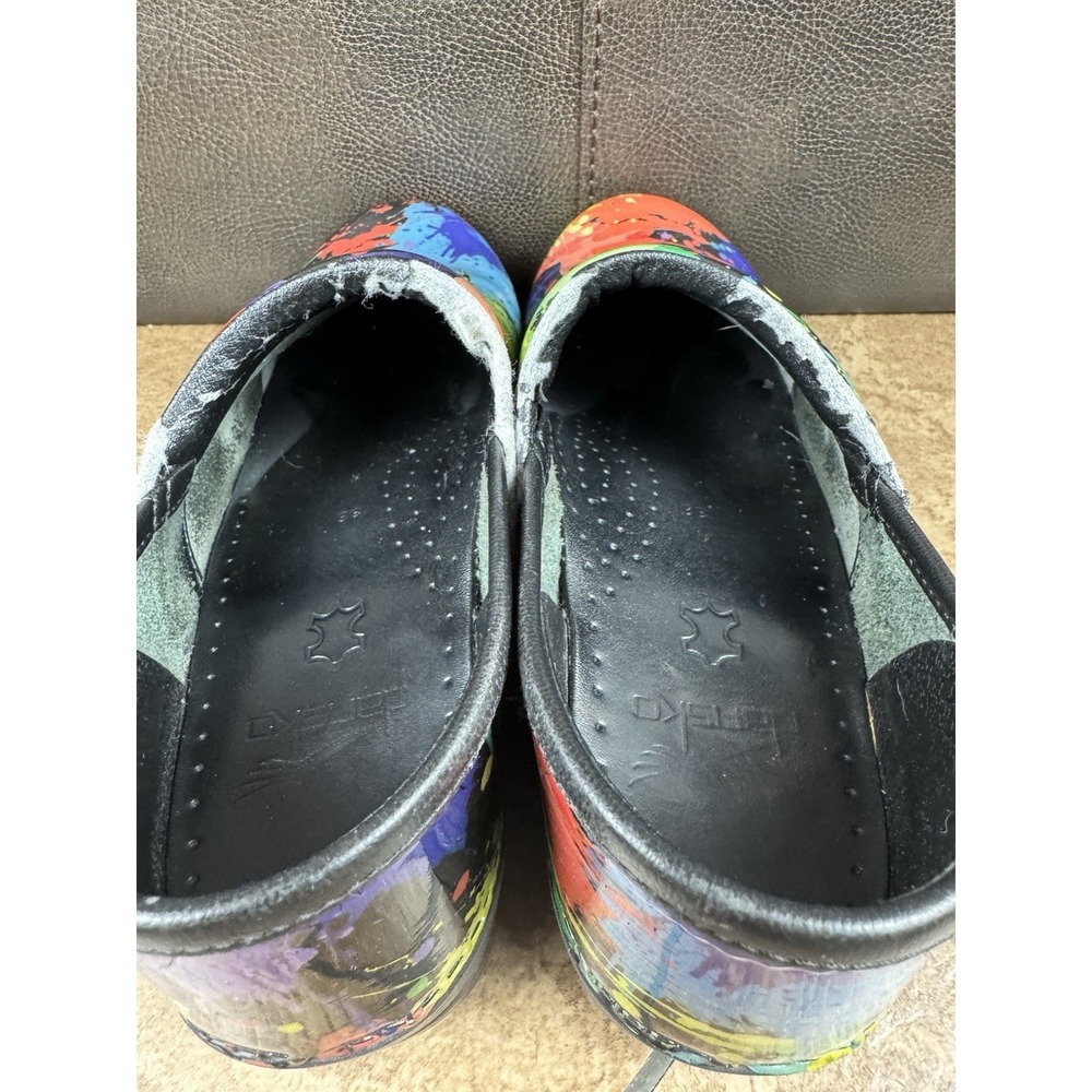 Dansko Professional Clogs Paint Splatter Shoes 38 EU Women's US 8 - Picture 6 of 9